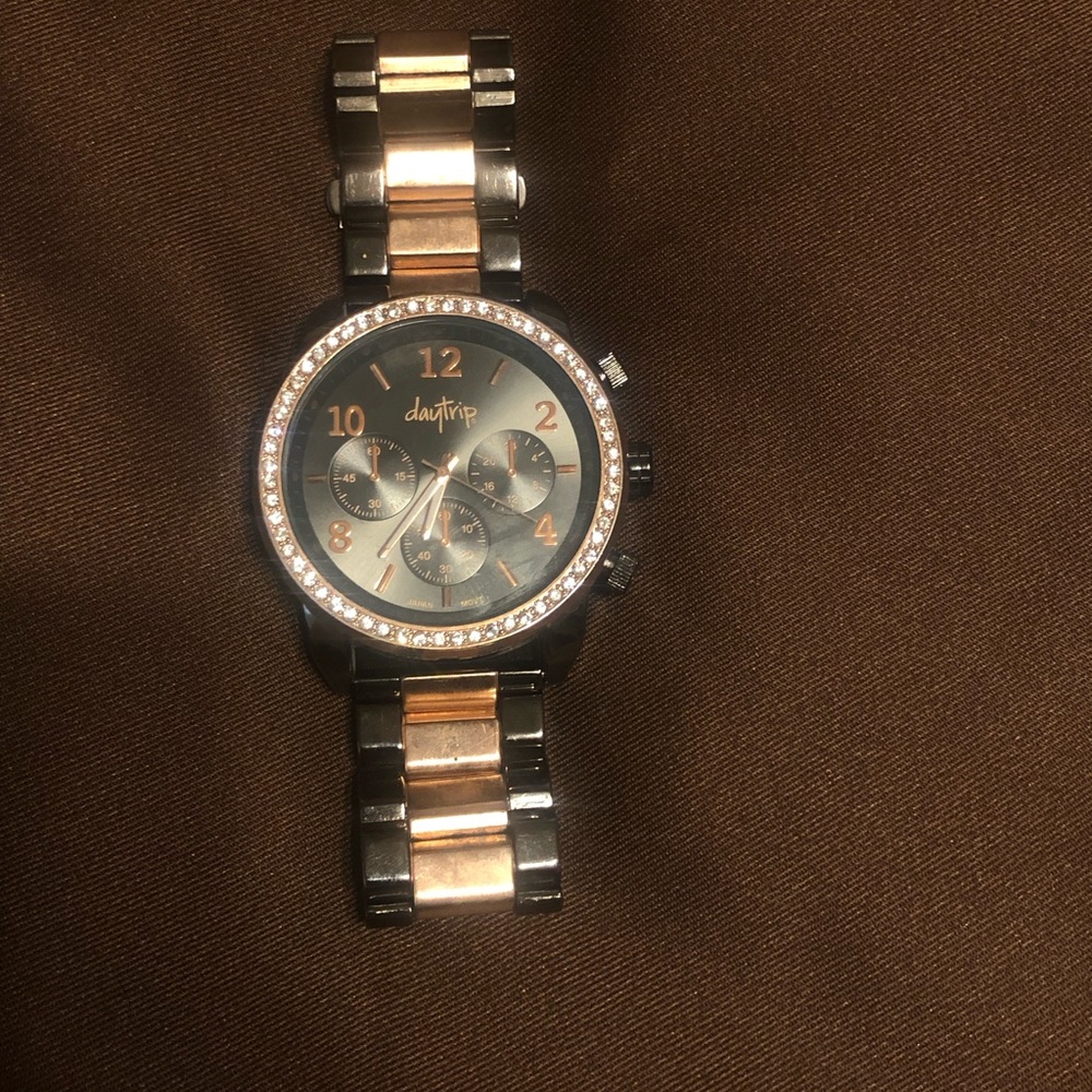 Daytrip two toned buckle watch